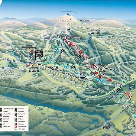 Front 220d 8pers, Inout , Downhill Bike * Hafjell