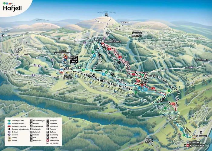 Front 220d 8pers, Inout , Downhill Bike * Hafjell